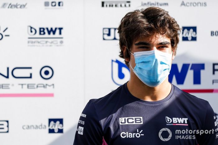 Lance Stroll, Racing Point con los medios