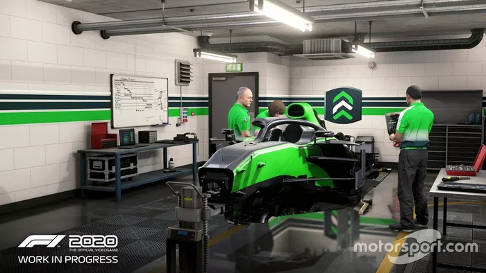 Capture d'écran du mode My Team dans F1 2020