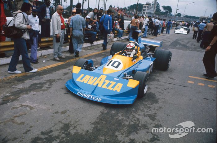 Lella Lombardi, March 761 Ford, GP de Brasil 1976.