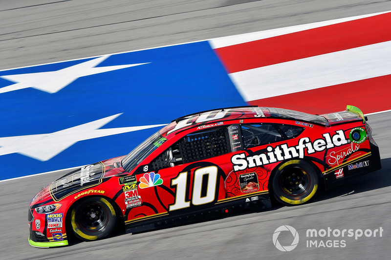 4. Aric Almirola, Stewart-Haas Racing, Ford Fusion Smithfield Spirals
