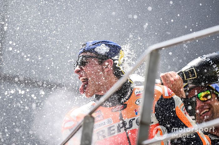 Podio: ganador de la carrera Marc Marquez, Repsol Honda Team