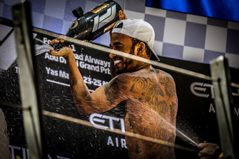 Lewis Hamilton, Mercedes AMG F1, festeggia la vittoria