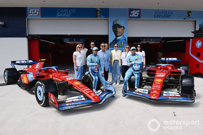Carlos Sainz, Scuderia Ferrari, Charles Leclerc