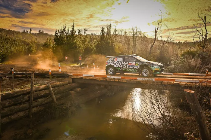 Oliver Solberg, Elliott Edmondson, Toksport WRT Skoda Fabia Evo Rally2