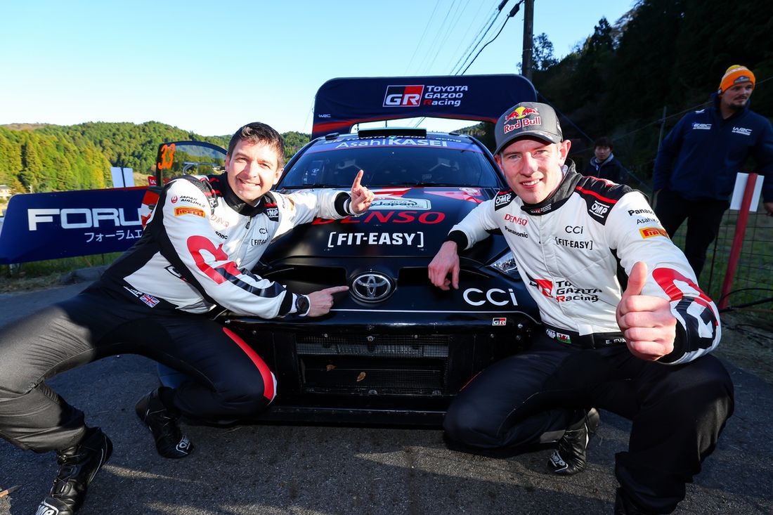 Ganador Elfyn Evans, Scott Martin, Toyota Gazoo Racing WRT Toyota GR Yaris Rally1