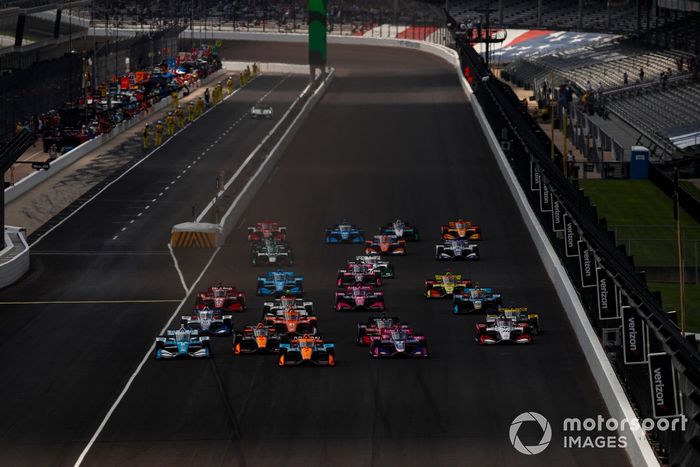 Green Flag, Felix Rosenqvist, Arrow McLaren SP Chevrolet