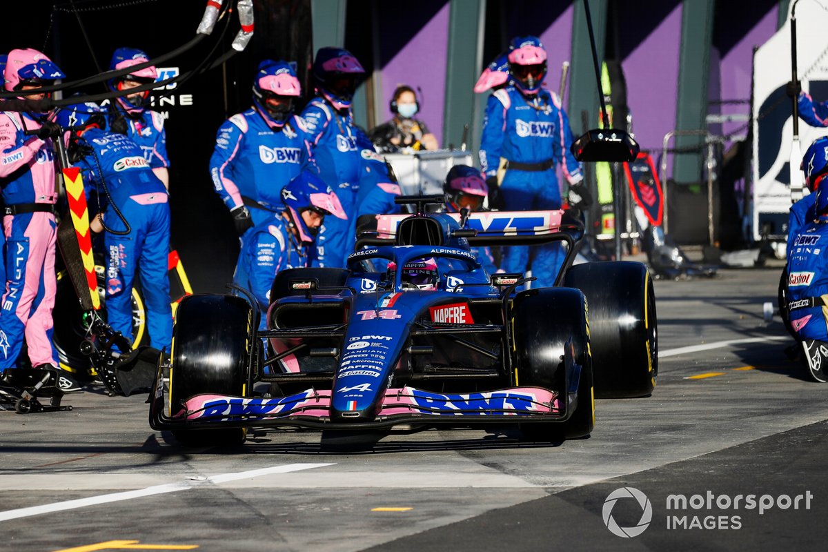 Alpine showed the pace to be at the front of the midfield in Australia