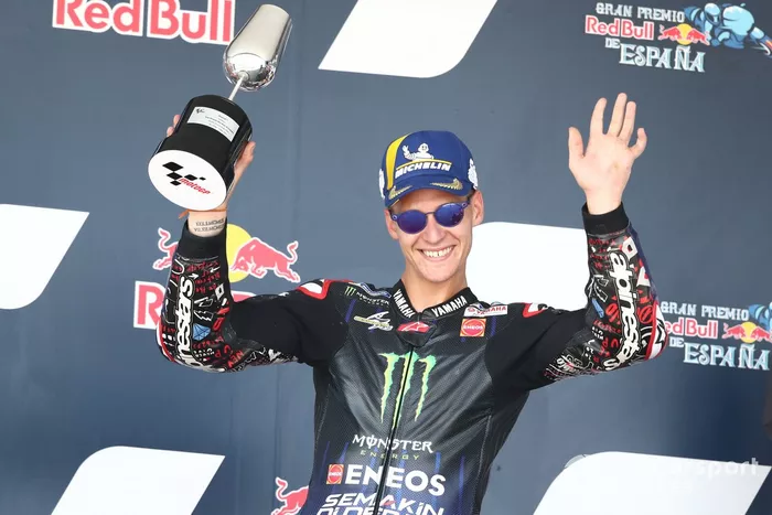 Podio: segundo lugar Fabio Quartararo, Yamaha Factory Racing