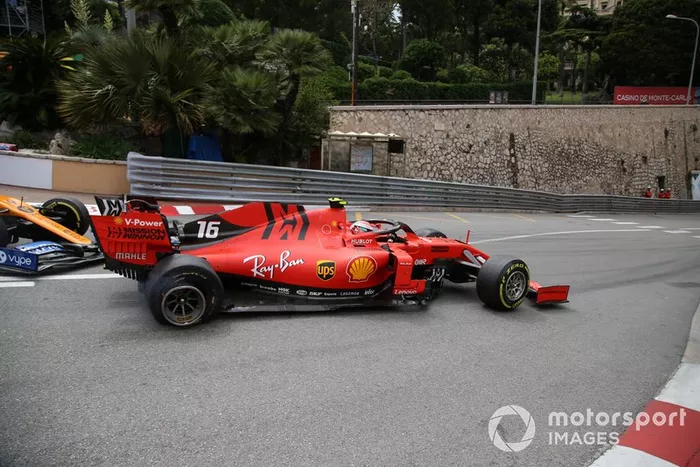 Charles Leclerc, Ferrari SF90, Lando Norris, McLaren MCL34