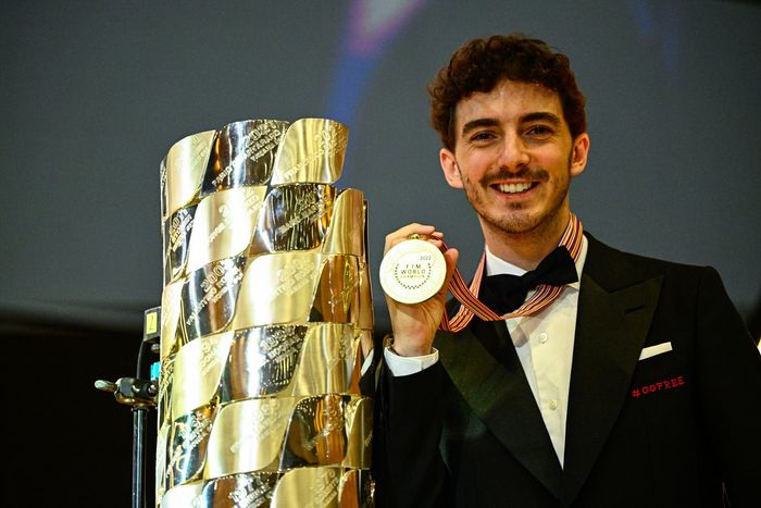 El campeón del mundo de MotoGP Francesco Bagnaia, del equipo Ducati