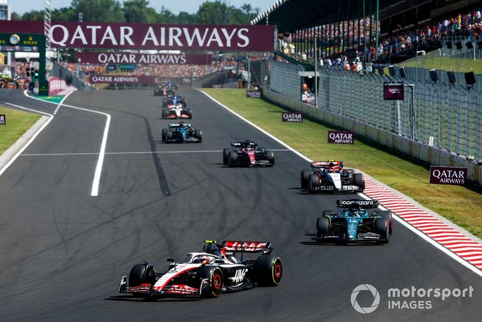 Nico Hulkenberg, Haas VF-23, Lance Stroll, Aston Martin AMR23, Yuki Tsunoda, AlphaTauri AT04, Valtteri Bottas, Alfa Romeo C43.