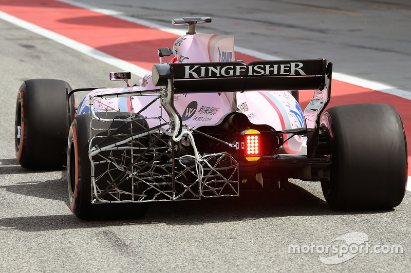 Esteban Ocon, Sahara Force India F1 VJM10 con aero sensor