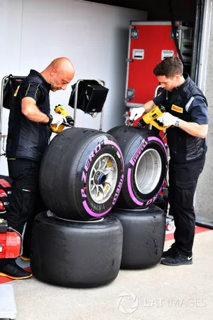 Pirelli engineers and Pirelli tyres