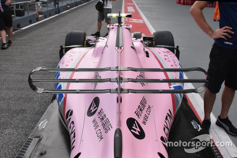 Cubierta motor del Sahara Force India VJM10
