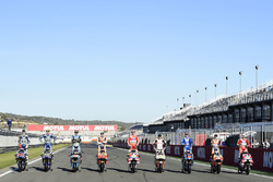 9 Rennsieger in der MotoGP-Saison 2016: Jorge Lorenzo, Valentino Rossi, Jack Miller, Marc Marquez, A