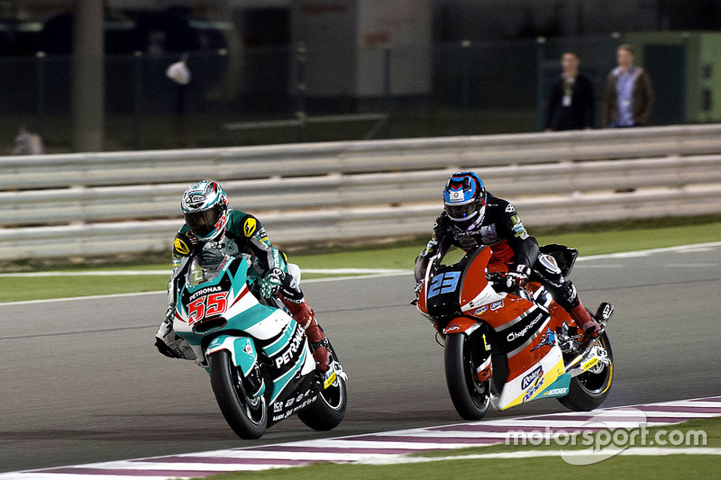 Hafizh Syahrin, Petronas Raceline Malaysia, Kalex und Marcel Schrötter, AGR Team, Kalex