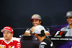 Carlos Sainz Jr., Scuderia Toro Rosso and Lewis Hamilton, Mercedes AMG F1 in the FIA Press Conference