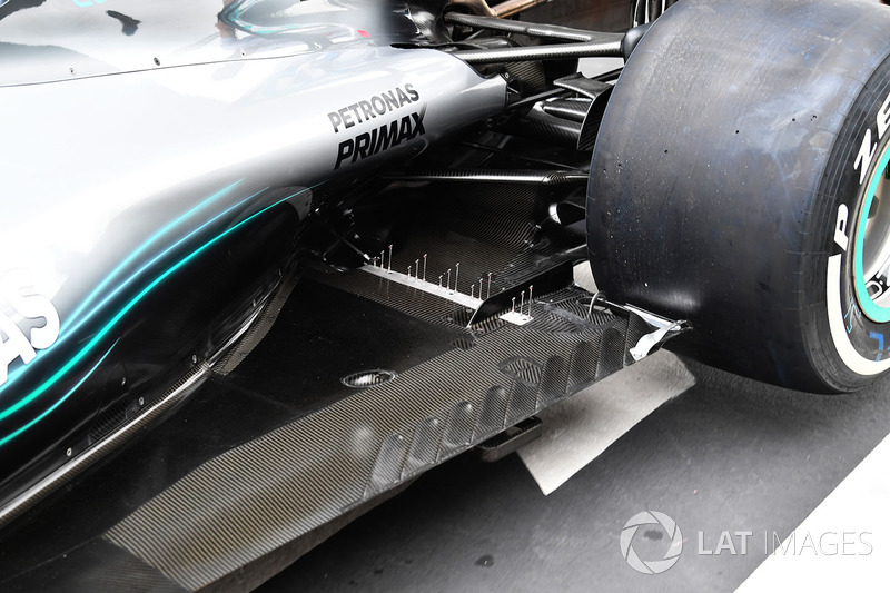 Mercedes-AMG F1 W09 EQ Power + detalle del piso trasero