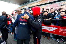 Max Verstappen, Red Bull Racing y Lewis Hamilton, Mercedes AMG F1