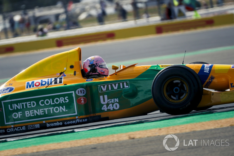 Benetton Ford B193B at Silverstone 70th Anniversary Parade