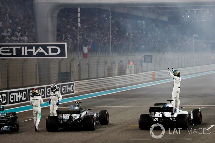 Lewis Hamilton, Mercedes AMG F1, ganador, Valtteri Bottas, Mercedes AMG F1, celebra, Felipe Massa, Williams