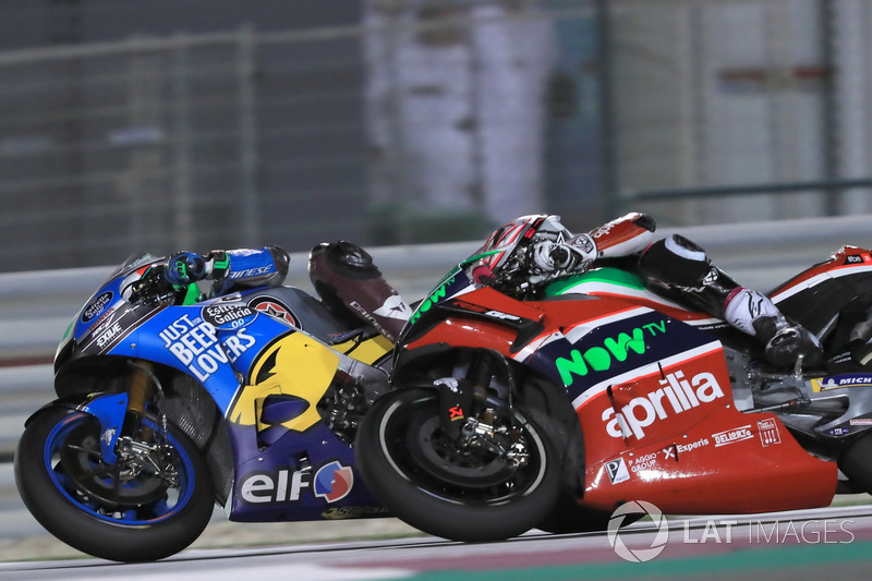 Franco Morbidelli, Estrella Galicia 0,0 Marc VDS, Aleix Espargaro, Aprilia Racing Team Gresini