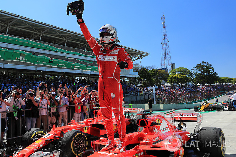 Winner Sebastian Vettel, Ferrari