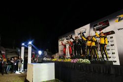 PC-Podium: Sieger #52 PR1 Mathiasen Motorsports, ORECA FLM09: Robert Alon, Tom Kimber-Smith, Jose Gu