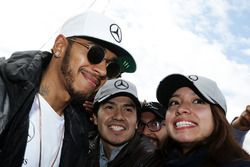 Lewis Hamilton, Mercedes AMG F1 with fans
