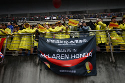 Fans of McLaren Honda in the grandstands