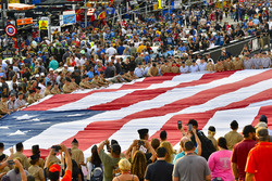 USA Flag at pre race