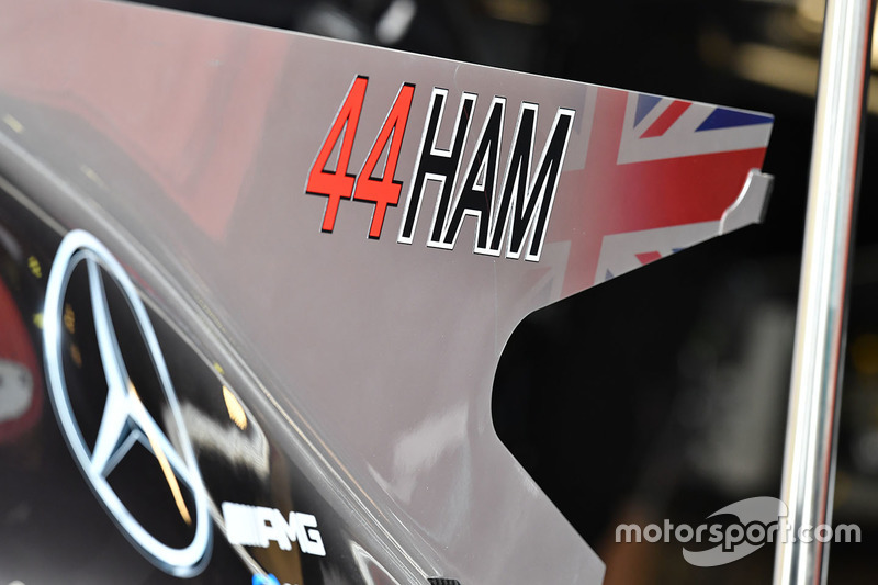 Mercedes AMG F1 F1 W08 bodywork detail