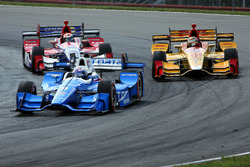 Scott Dixon, Chip Ganassi Racing Honda, Ryan Hunter-Reay, Andretti Autosport Honda