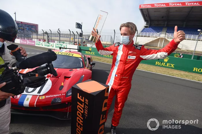 LMGTE Am pole sitter #61 Luzich Racing Ferrari 488 GTE Evo:  Come Ledogar