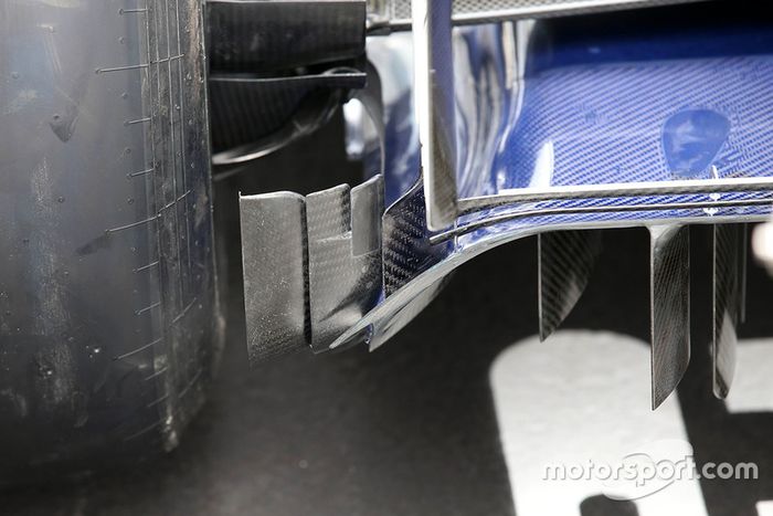Detalle del difusor del Sauber C37