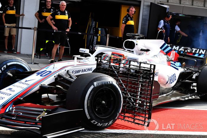 Robert Kubica, Williams FW41, con sensores aerodinámicos