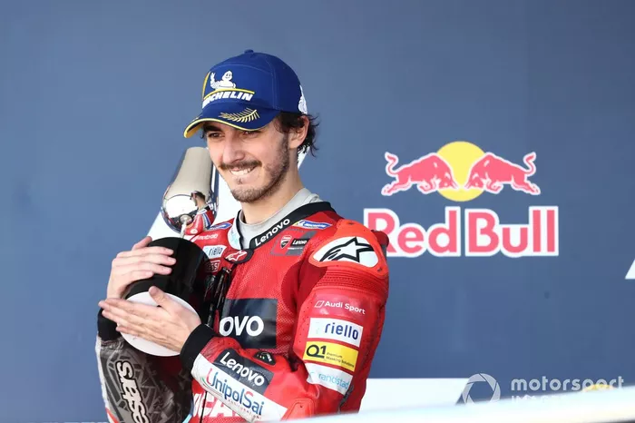 Podio: segundo lugar Francesco Bagnaia, Ducati Team