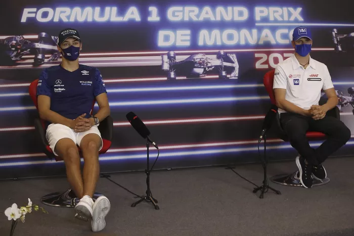 George Russell, Williams, y Mick Schumacher, Haas F1
