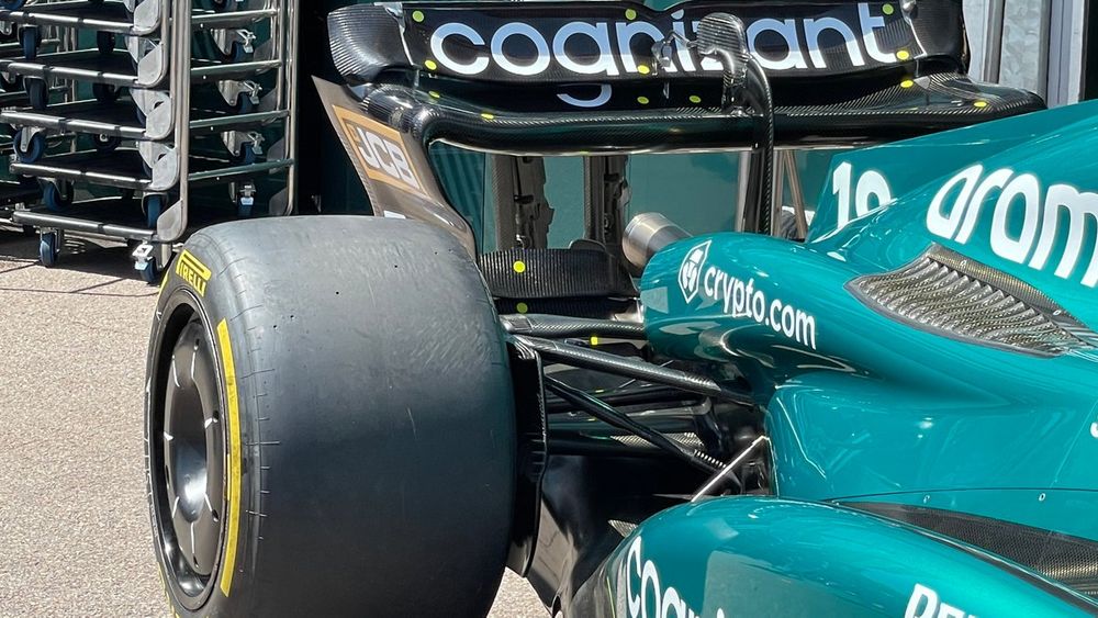 Detalle técnico del Aston Martin AMR23