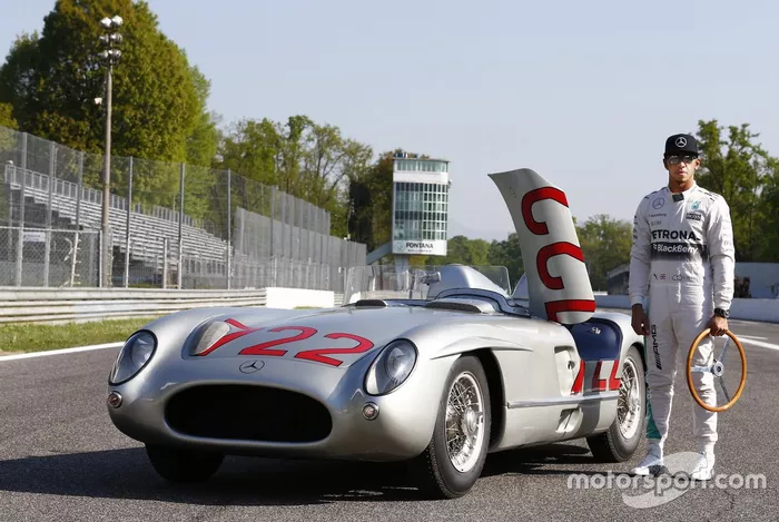 Lewis Hamilton et Sir Stirling Moss à Monza 
