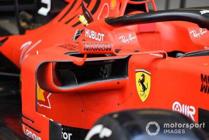Toma de aire en el Ferrari SF90 
