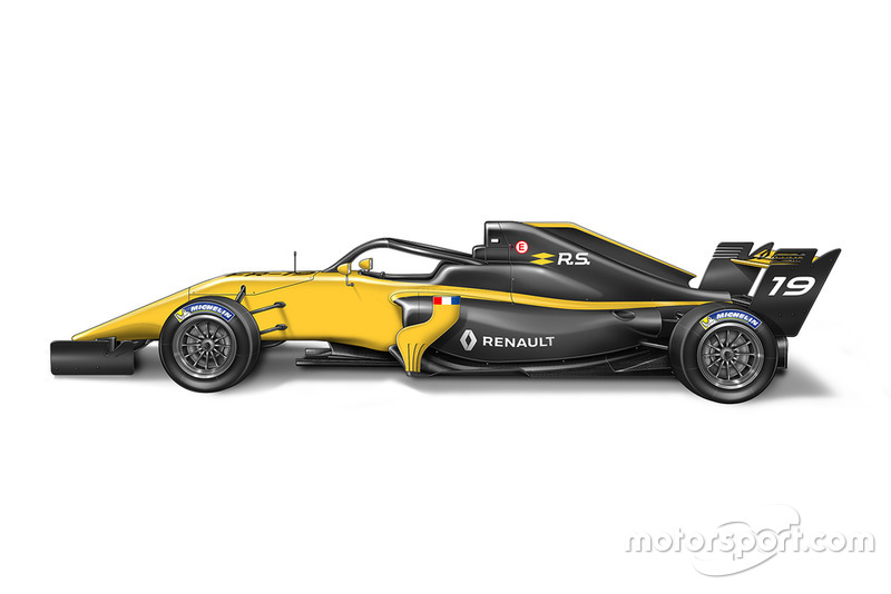 La monoplace de Formule Renault Eurocup 2019