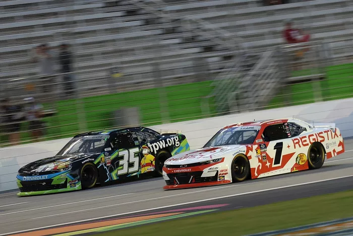 Greg Van Alst, Joey Gase Motorsports Chevrolet, Carson Kapvil, JR Motorsports Chevrolet