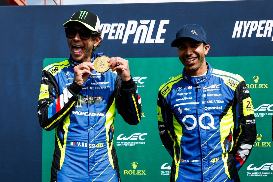 Zdobywca pole position LMGT3, #46 Team WRT BMW M4 LMGT3: Valentino Rossi, Ahmad Al Harthy