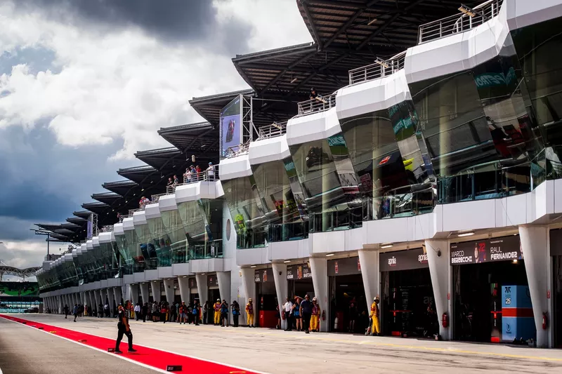 Vue d'ensemble de la Pitlane