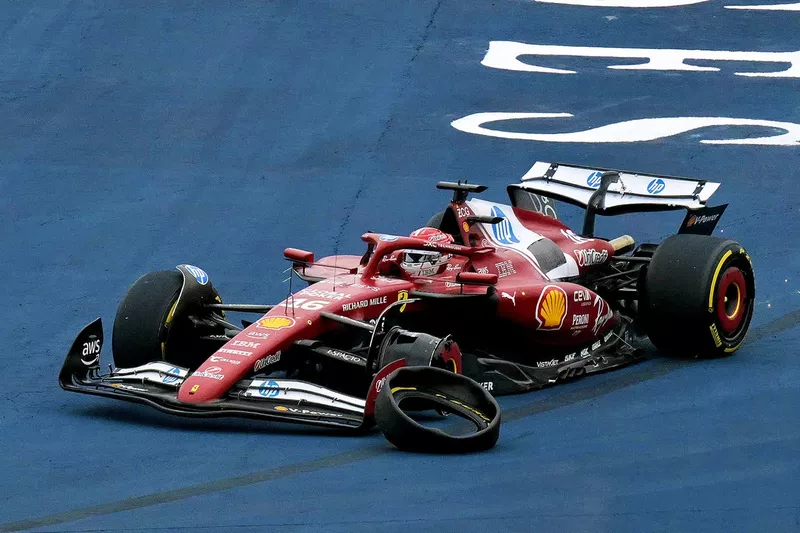 Charles Leclerc, accident de Ferrari