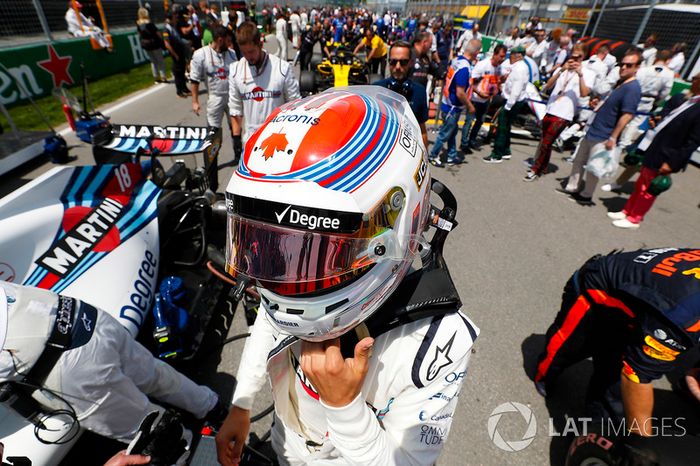 Lance Stroll, Williams Racing, sur la grille