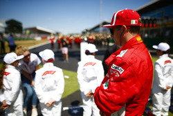 Kimi Raikkonen, Ferrari, in griglia di partenza