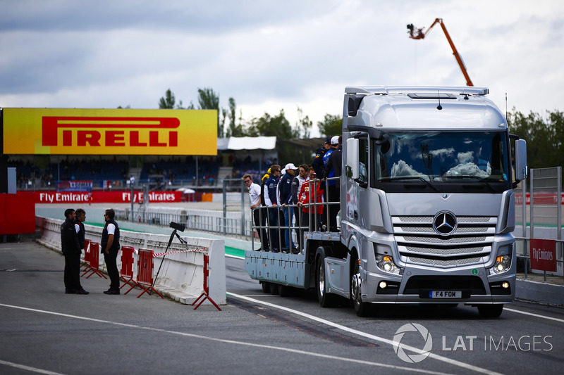 The drivers parade