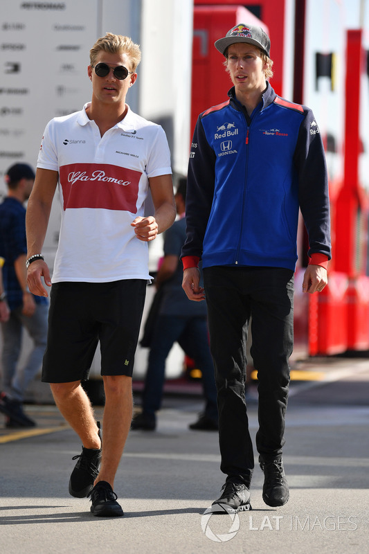 Marcus Ericsson, Sauber and Brendon Hartley, Scuderia Toro Rosso